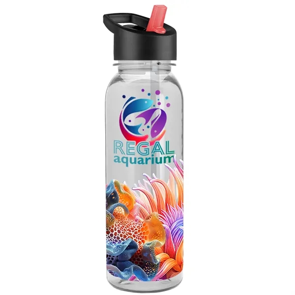 24 oz  Bottle with flip straw lid.... from ASI 40480 Koozie Group