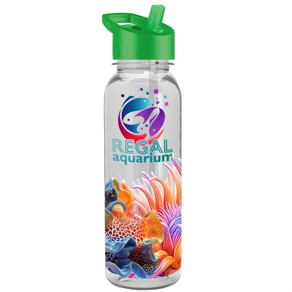 24 oz  Bottle with flip straw lid.... from ASI 40480 Koozie Group