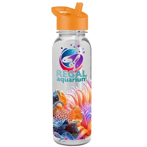 24 oz  Bottle with flip straw lid.... from ASI 40480 Koozie Group