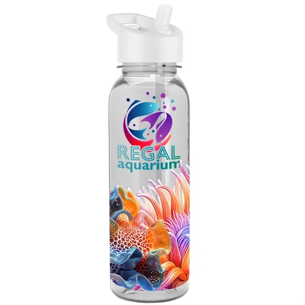 24 oz  Bottle with flip straw lid.... from ASI 40480 Koozie Group