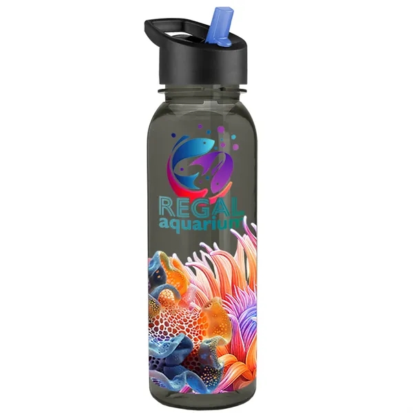 24 oz  Bottle with flip straw lid.... from ASI 40480 Koozie Group