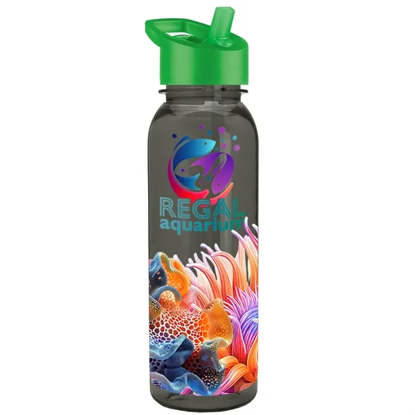 24 oz  Bottle with flip straw lid.... from ASI 40480 Koozie Group