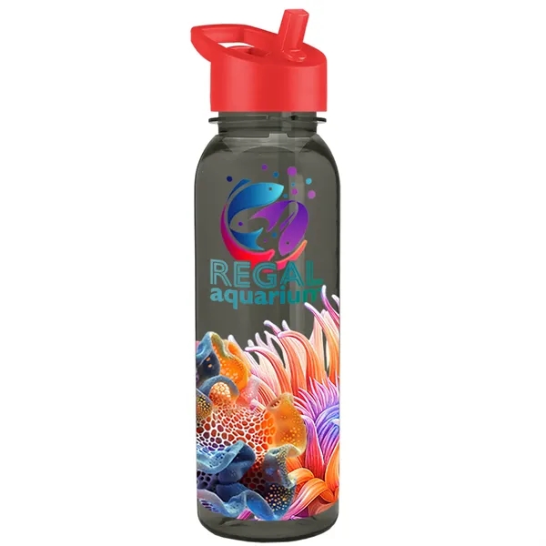 24 oz  Bottle with flip straw lid.... from ASI 40480 Koozie Group