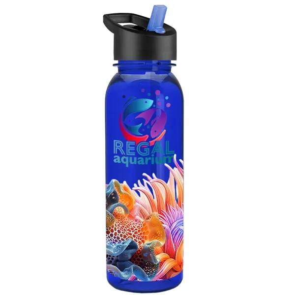 24 oz  Bottle with flip straw lid.... from ASI 40480 Koozie Group