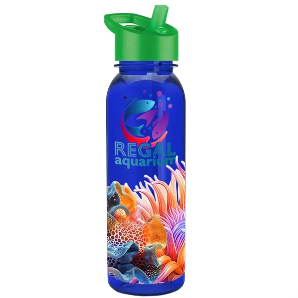 24 oz  Bottle with flip straw lid.... from ASI 40480 Koozie Group