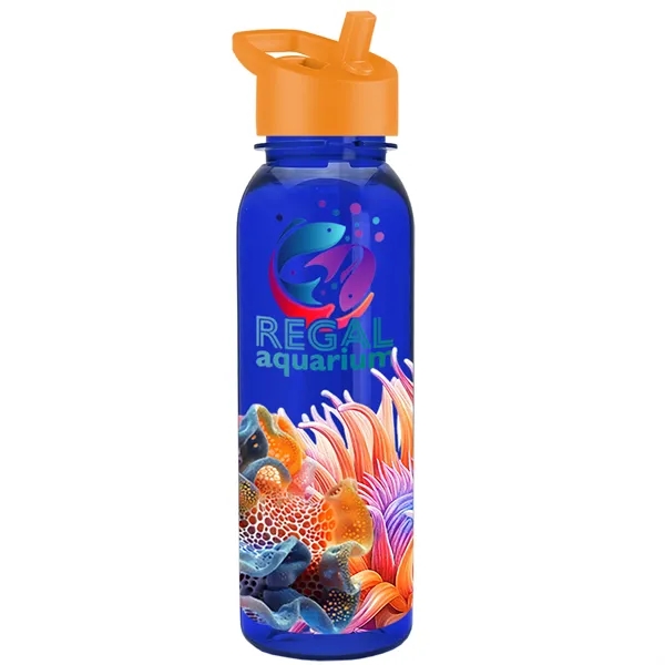 24 oz  Bottle with flip straw lid.... from ASI 40480 Koozie Group