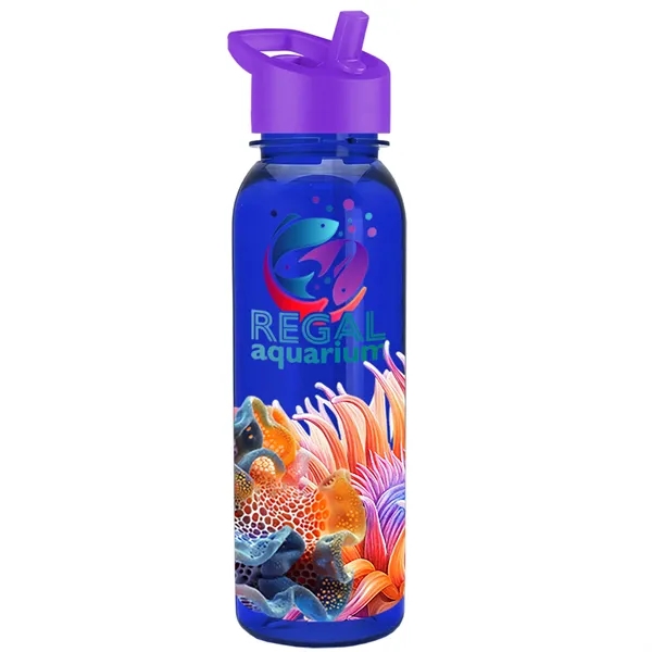 24 oz  Bottle with flip straw lid.... from ASI 40480 Koozie Group