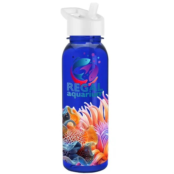 24 oz  Bottle with flip straw lid.... from ASI 40480 Koozie Group