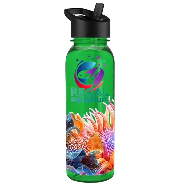 24 oz  Bottle with flip straw lid.... from ASI 40480 Koozie Group