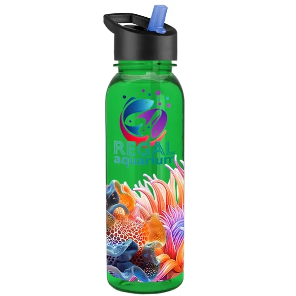 24 oz  Bottle with flip straw lid.... from ASI 40480 Koozie Group