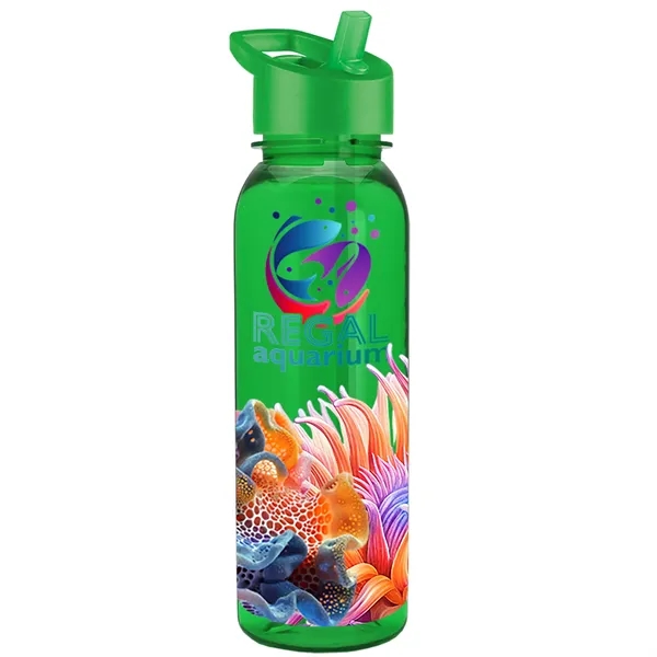 24 oz  Bottle with flip straw lid.... from ASI 40480 Koozie Group