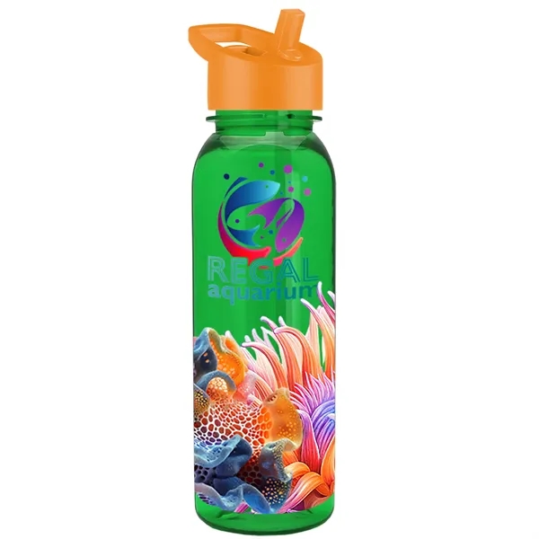 24 oz  Bottle with flip straw lid.... from ASI 40480 Koozie Group