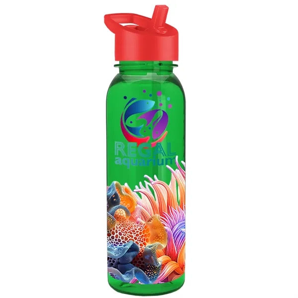 24 oz  Bottle with flip straw lid.... from ASI 40480 Koozie Group