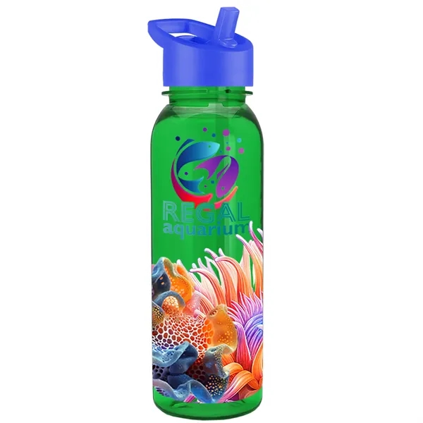 24 oz  Bottle with flip straw lid.... from ASI 40480 Koozie Group