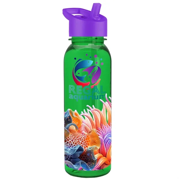 24 oz  Bottle with flip straw lid.... from ASI 40480 Koozie Group