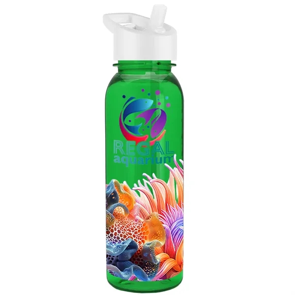 24 oz  Bottle with flip straw lid.... from ASI 40480 Koozie Group