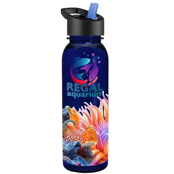 24 oz  Bottle with flip straw lid.... from ASI 40480 Koozie Group