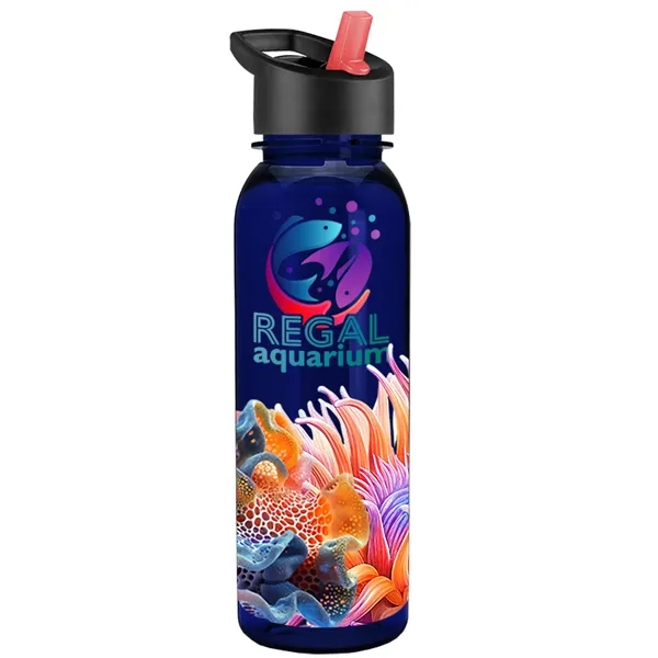 24 oz  Bottle with flip straw lid.... from ASI 40480 Koozie Group