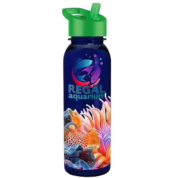 24 oz  Bottle with flip straw lid.... from ASI 40480 Koozie Group