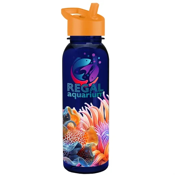 24 oz  Bottle with flip straw lid.... from ASI 40480 Koozie Group