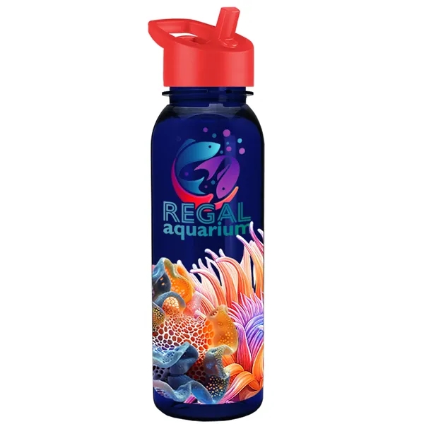 24 oz  Bottle with flip straw lid.... from ASI 40480 Koozie Group