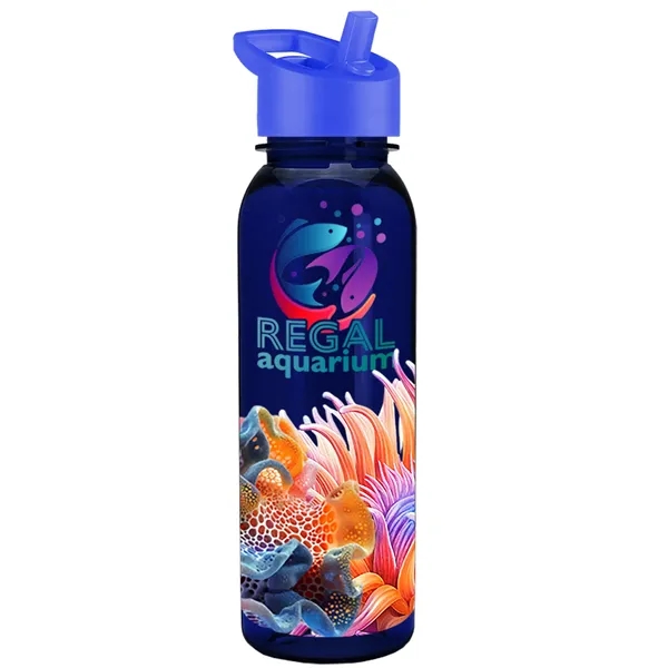 24 oz  Bottle with flip straw lid.... from ASI 40480 Koozie Group