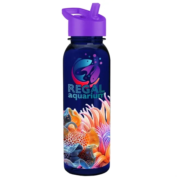 24 oz  Bottle with flip straw lid.... from ASI 40480 Koozie Group