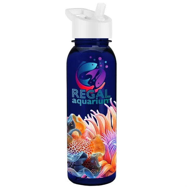 24 oz  Bottle with flip straw lid.... from ASI 40480 Koozie Group