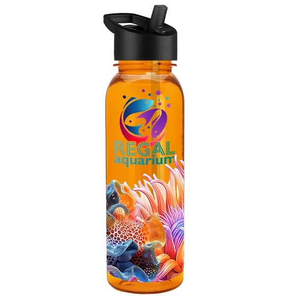 24 oz  Bottle with flip straw lid.... from ASI 40480 Koozie Group