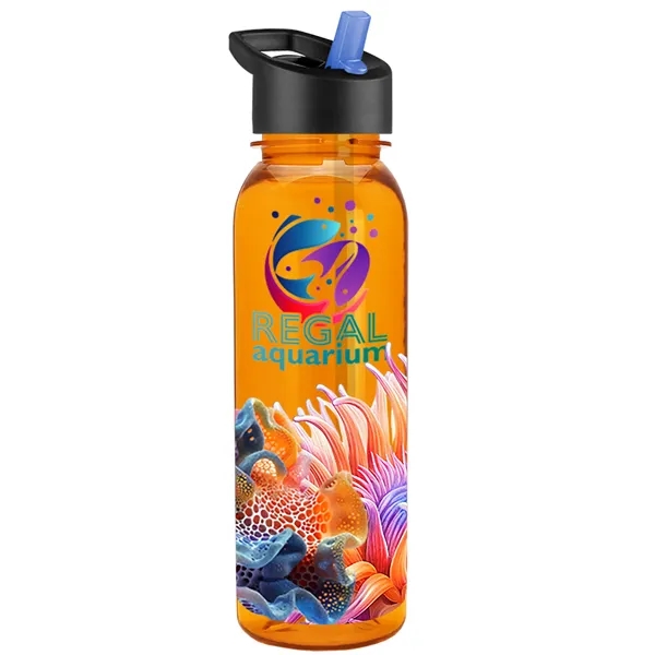 24 oz  Bottle with flip straw lid.... from ASI 40480 Koozie Group