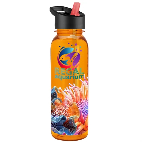 24 oz  Bottle with flip straw lid.... from ASI 40480 Koozie Group