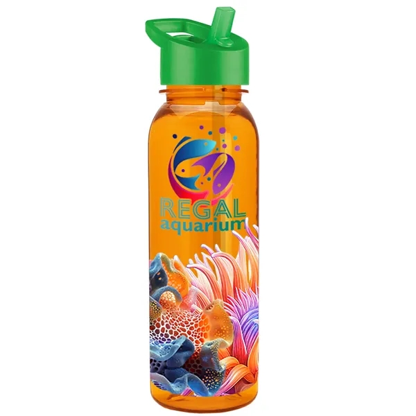 24 oz  Bottle with flip straw lid.... from ASI 40480 Koozie Group