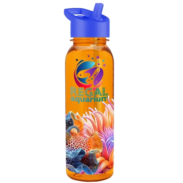 24 oz  Bottle with flip straw lid.... from ASI 40480 Koozie Group