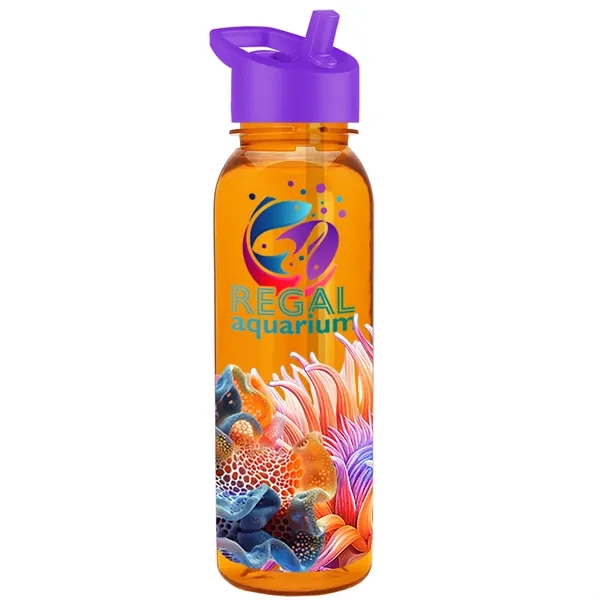 24 oz  Bottle with flip straw lid.... from ASI 40480 Koozie Group