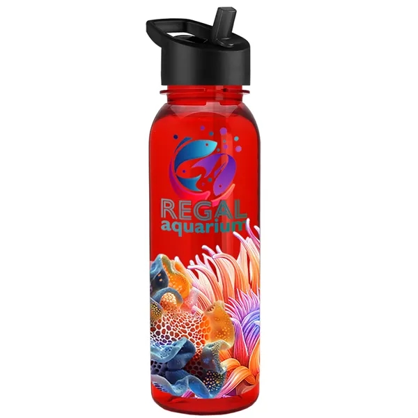 24 oz  Bottle with flip straw lid.... from ASI 40480 Koozie Group