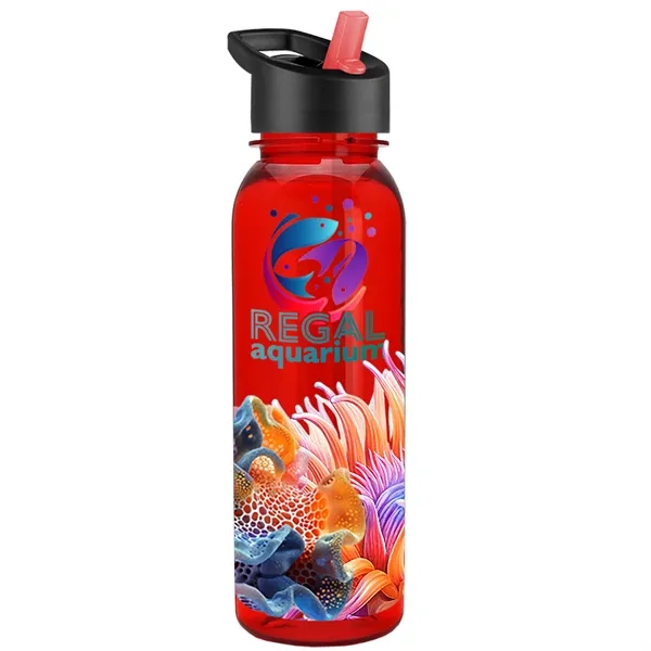 24 oz  Bottle with flip straw lid.... from ASI 40480 Koozie Group