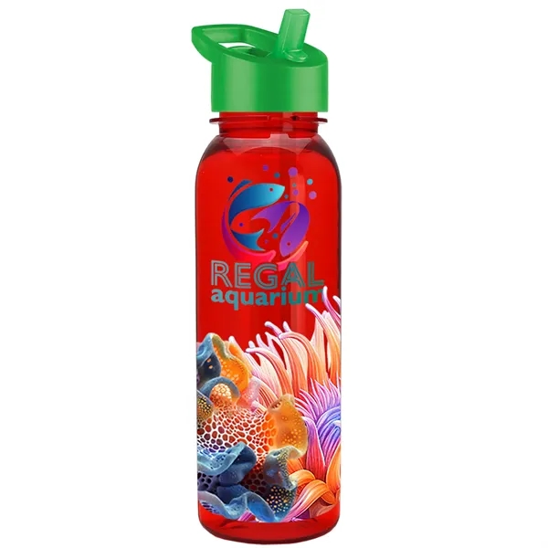 24 oz  Bottle with flip straw lid.... from ASI 40480 Koozie Group