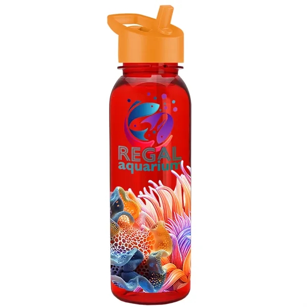 24 oz  Bottle with flip straw lid.... from ASI 40480 Koozie Group