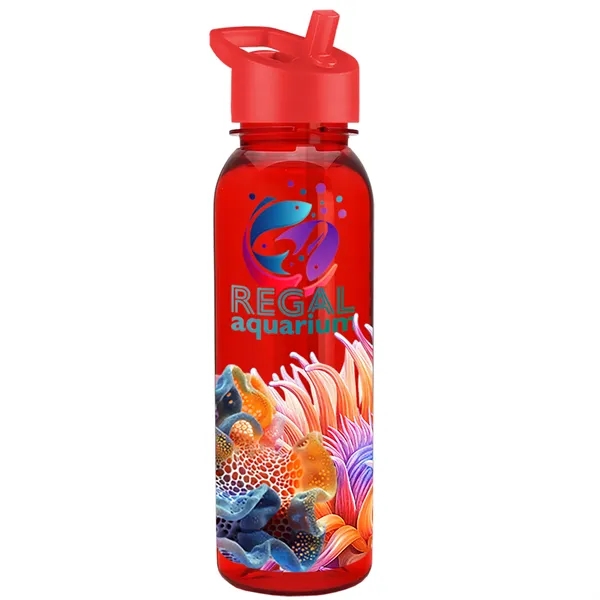 24 oz  Bottle with flip straw lid.... from ASI 40480 Koozie Group