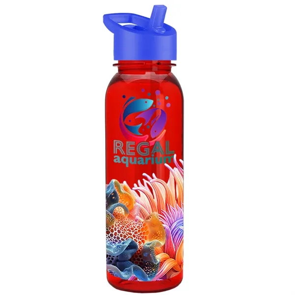 24 oz  Bottle with flip straw lid.... from ASI 40480 Koozie Group