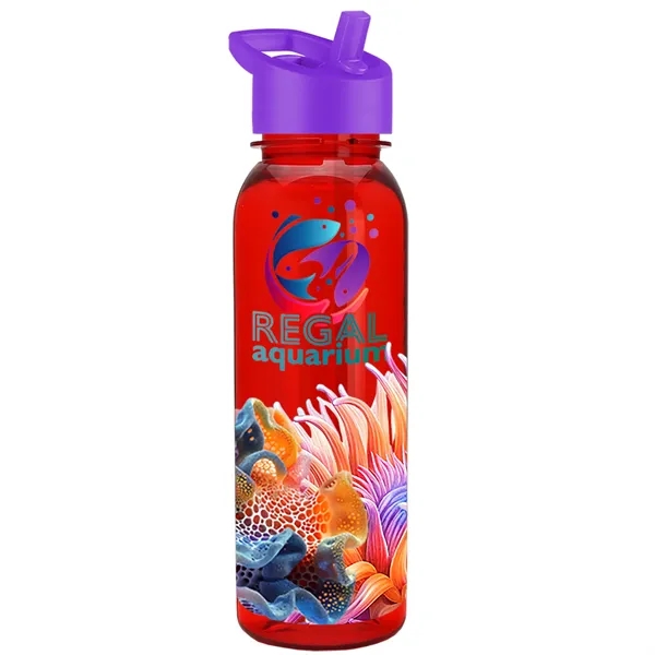 24 oz  Bottle with flip straw lid.... from ASI 40480 Koozie Group