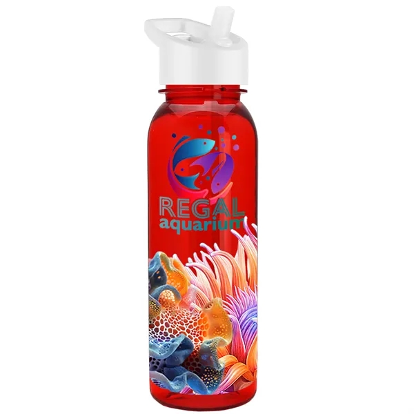 24 oz  Bottle with flip straw lid.... from ASI 40480 Koozie Group