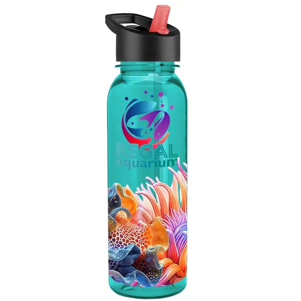 24 oz  Bottle with flip straw lid.... from ASI 40480 Koozie Group