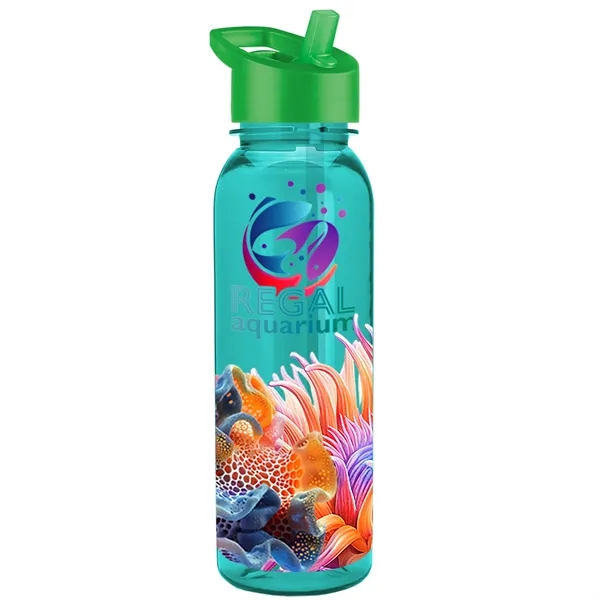 24 oz  Bottle with flip straw lid.... from ASI 40480 Koozie Group