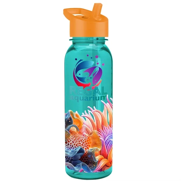 24 oz  Bottle with flip straw lid.... from ASI 40480 Koozie Group