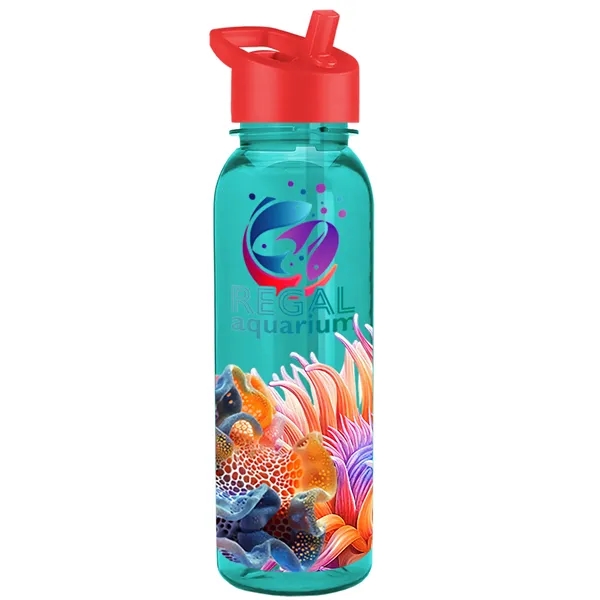 24 oz  Bottle with flip straw lid.... from ASI 40480 Koozie Group