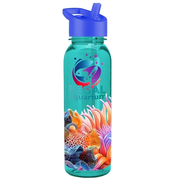 24 oz  Bottle with flip straw lid.... from ASI 40480 Koozie Group