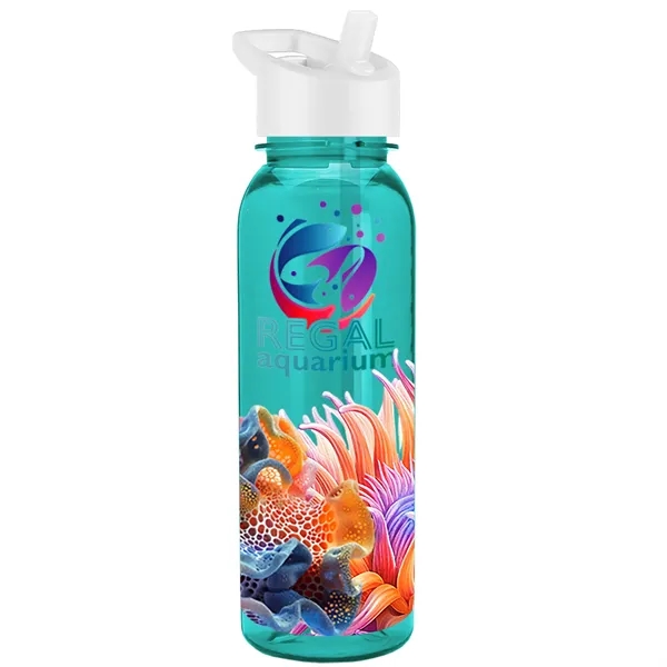 24 oz  Bottle with flip straw lid.... from ASI 40480 Koozie Group