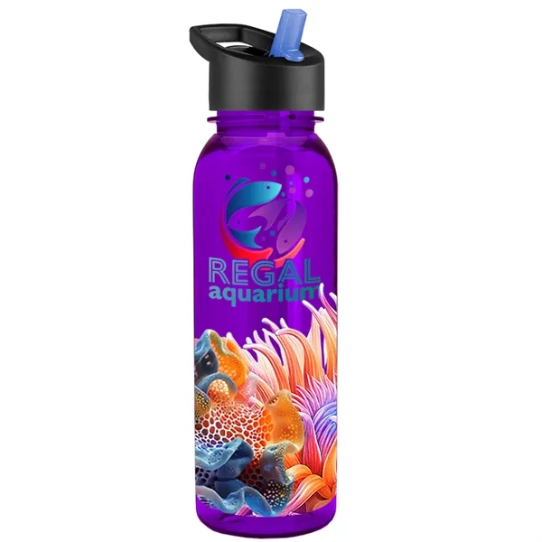 24 oz  Bottle with flip straw lid.... from ASI 40480 Koozie Group