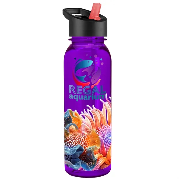 24 oz  Bottle with flip straw lid.... from ASI 40480 Koozie Group